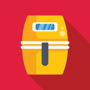 Dijital ekranlı sarı tava, hızlı ve sağlıklı yemek hazırlama olanağı sağlıyor.