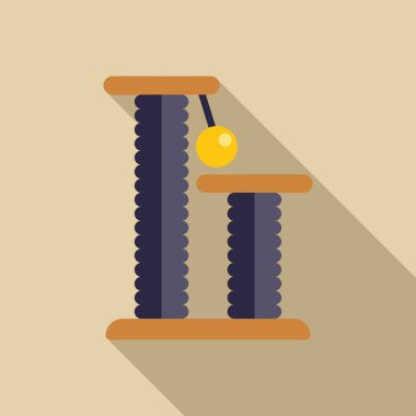 Kedi ağacı kazıma direği asılı top oyuncağıyla, kedi arkadaşını eğlendirmek için mükemmel.