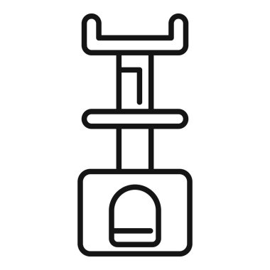 Bu simge kedi ağacı tasvir eder, kedi mobilyalarını, hayvan malzemelerini veya kedi zenginleştirmeyi resmetmek için mükemmeldir.