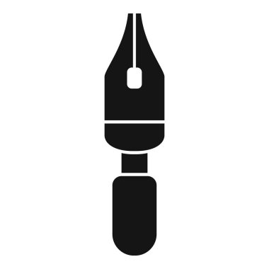 Bir dolmakalem ucu simgesi, yazarların ve yazarların kullandığı klasik bir yazma aracı.