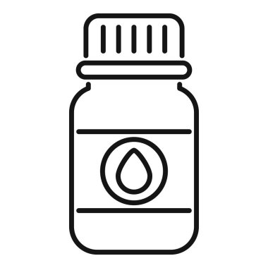 Sıvı ilaç konteynırını temsil eden basit bir şişe simgesi