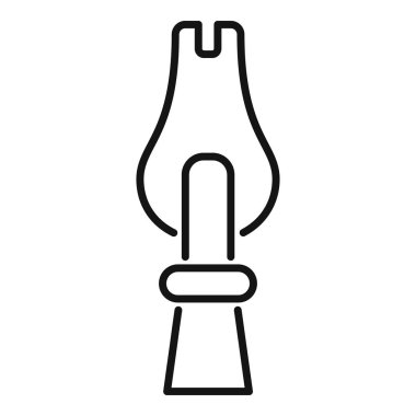 Kapalı bir fermuarın basit siyah çizgisi, bağlantıyı, kapanışı ve moda aksesuarlarını sembolize ediyor