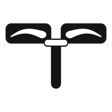 Kaş cetvelinin siyah beyaz simgesi tutuluyor. Güzellik ve makyaj uzmanları için yararlı.