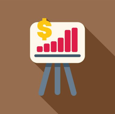 Haritada büyüyen bir tablo ve büyük bir altın dolar işareti var.