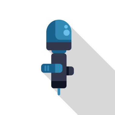 Yüksek kaliteli dijital ses kayıtlarını yakalamak için mavi stüdyo mikrofonu