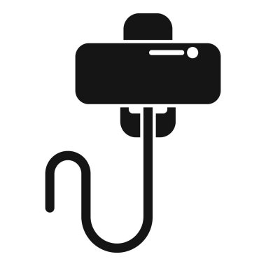 Telefon manyetik olarak bir şarj cihazına bağlanıyor.