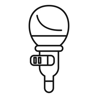 Sıvı madde, sağlık ve tedavi konsepti dağıtan basit bir tıbbi damlalık tasarımı