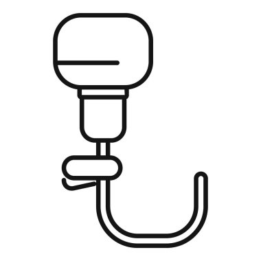 Tekne motoru asılıydı. Beyaz arkaplanda izole edilmiş web tasarımı için askıda asılı tekne motoruName