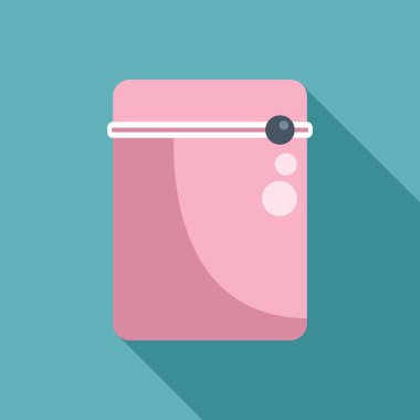 Yapay zekaya sahip pembe akıllı konuşmacı müzik çalıyor.