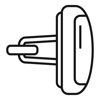 Sürdürülebilir şehir hareketliliğini vurgulayarak, kira için bir elektrikli scooter çizimi