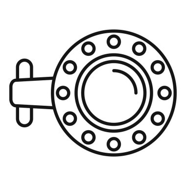 Yuvarlak denizaltı penceresi okyanus ve deniz yaşamının görüntüsünü sağlıyor.
