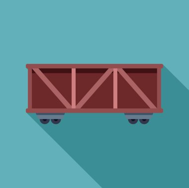 Boş vagon vagonu yük yüklemek için bekliyor.