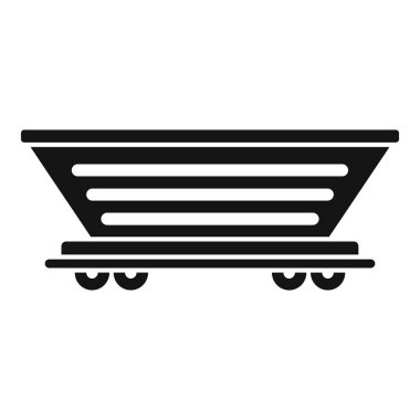 Boş maden arabası bir demiryolunda duruyor, kömür taşımaya hazır.