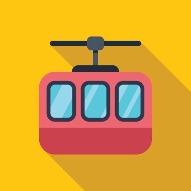 Havada hareket eden kablo araba, dağlarda yukarı aşağı ulaşım sağlıyor.