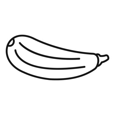 Kabağın minimalist çizimi, uzun şeklini vurgulayan tek bir sürekli çizgi ile temsil edilir.