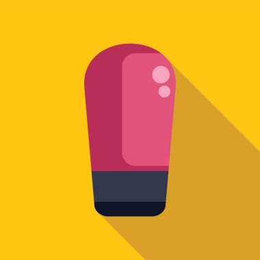 Sarı arka planda duran pembe kum torbası.