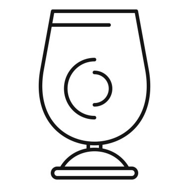 Şarap kadehinin basit bir simgesi, içinde şarap kadehi simgesi var, web sitelerinde ve uygulamalarda kullanmak için mükemmel.