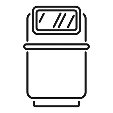 Yoğun bakım ünitesinde hayati belirtileri gösteren tıbbi bir cihazın siyah beyaz simgesi