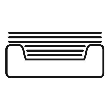 Bir işletme veya ofis ortamında verimli dosya yönetimi ve veri korumasını sembolize eden organize belgeleri içeren arşiv tepsisi