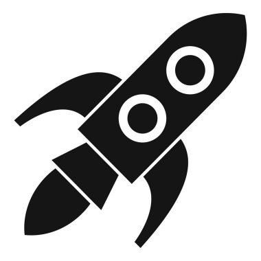 Alttan çıkan alevlerle yukarı doğru uçan siyah roket gemisi.