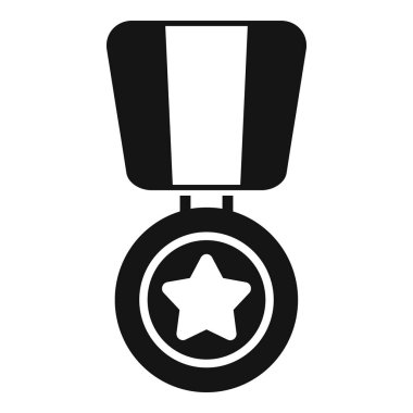 Cesaret ve cesaret madalyası. Merkezde bir yıldız var.