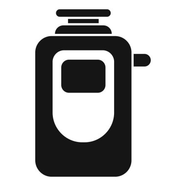 El dezenfektanının basit bir simgesi, hijyen ve temizliği teşvik ediyor.