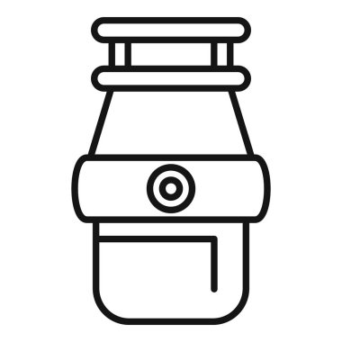 Gaz suyu ısıtıcısı simgesi, taslak biçimi