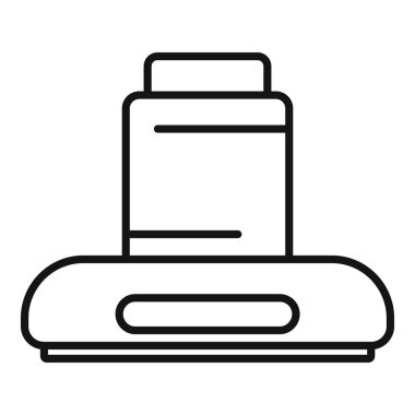 Modern mutfak kaputu fanı temiz hava havalandırma sistemi taslak biçiminde koku simgesini kaldırıyor