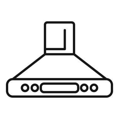 Bir mutfak sökücü kaputunun çizgi resim simgesi, web siteleri ve uygulamalar için mükemmel