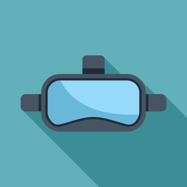 Vr gözlükleri mavi ışığı yansıtıyor. Sanal gerçeklik deneyimini canlandırıyor.