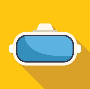 Vr kulaklık sanal gerçeklik kavramını temsil eder.