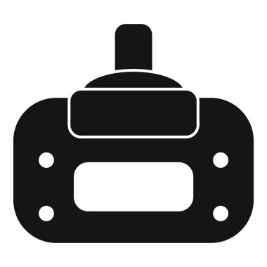 Modern teknoloji simgesini beyaz arkaplanda izole edilmiş basit bir şekilde sunan akıllı saat