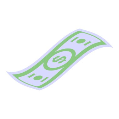 Yeşil dolar havada sallanıyor.