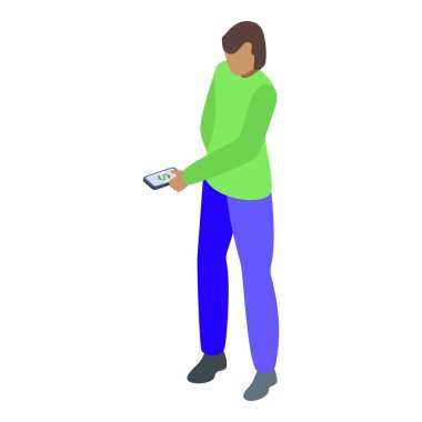 Genç adam elinde akıllı bir telefon tutuyor ve internetten ödeme yapıyor.