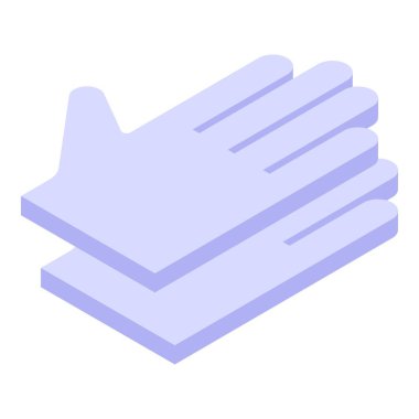 Bu basit simge bir çift steril eldiveni temsil ediyor. Hijyen ve güvenliği göstermek için mükemmel.