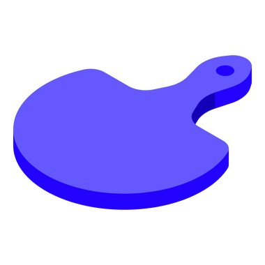 Mavi plastik mutfak kesme tahtası beyaz arka planda yatıyor.