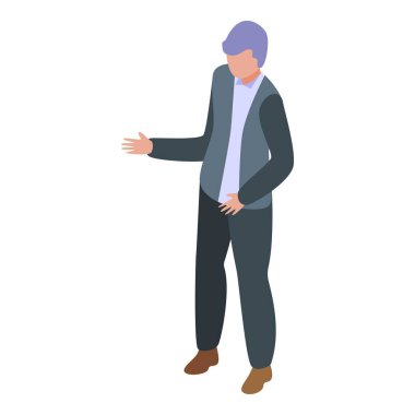 İş adamı, bir iş görüşmesinde bir noktaya parmak basarken tek eliyle hareket ediyor.