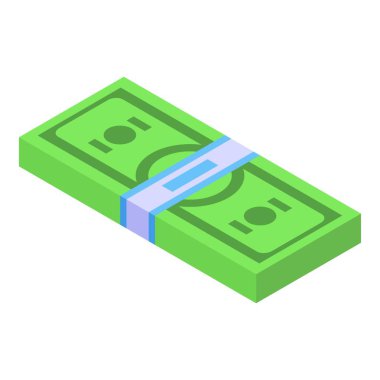Yeşil banknot yığını, mali istikrar, tasarruf ve servet birikimlerini temsil eden bir kağıt bant ile güvence altına alınmıştır.