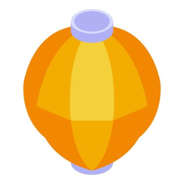 Yuvarlak kağıt fener asılı, kutlamaya şenlikli bir atmosfer getiriyor.