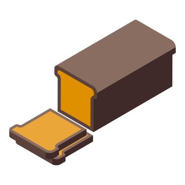 Kahvaltı için kağıt ambalajda dilimlenmiş Isome ekmeği açılacak.