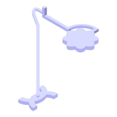 Tıbbi lamba, hastanede ameliyat yapan cerrahlar için parlak ışık sağlıyor.