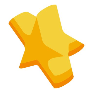 Parlak altın yıldız beş puanla parlıyor.