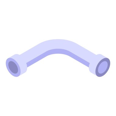 Plastik boru bükülüyor, tesisat sistemi için kıvrımlı bir bölüm oluşturuyor.