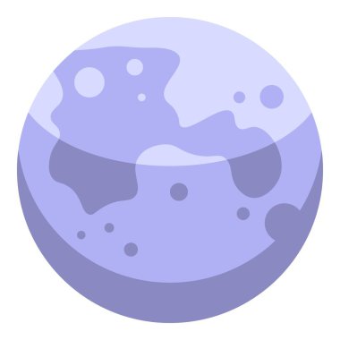 Gece gökyüzünde parlayan dolunay, astronomi konsepti çizimi