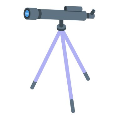 Tripodun üzerindeki teleskop ilginç bir şeye bakıyor.