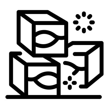 Eriyen buz küplerinin doğrusal simgesi, küresel ısınmanın etkisini temsil ediyor