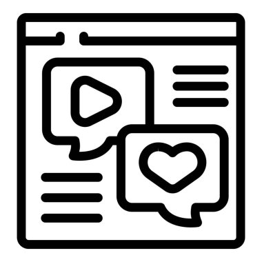 Bir video içeren ve olumlu geri bildirim alan web sitesi içeriği bağlanıyor