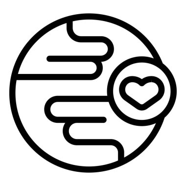 Dünya 'nın kalbi olan basit bir simgesi. Gezegenimize olan sevgiyi ve ilgiyi simgeliyor.