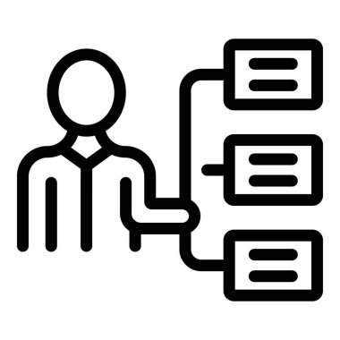 İşadamı birden fazla sunucuya bağlanıyor, teknolojik ortamda çoklu görev ve verimliliği sembolize ediyor