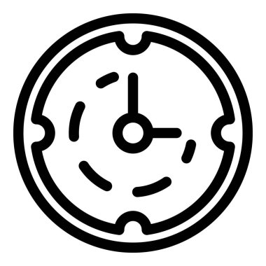 Zaman kavramını gösteren basit bir saat simgesi